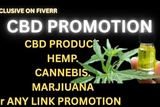 promote and market your cbd, marijuana, weed, cannabis, hemp to active audience
