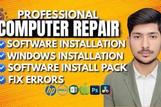 install any software,fix,mac,repair windows,computer,laptop remotely