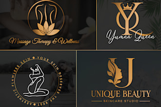do creative cosmetics, makeup, beauty salon, spa or feminine logo