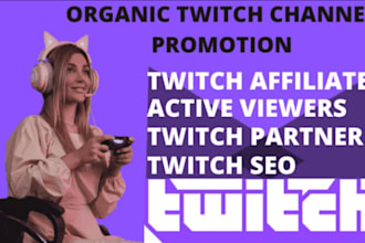 do organic twitch promotion and bring live viewers