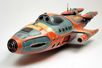 design spaceship, sci fi illustration and sci fi art