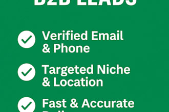 targeted yellow pages lead generation, company name, email, phone, more