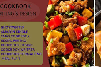 design kindle and paperback cookbook covers and format your recipe book