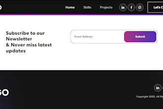 create a clean and responsive personal portfolio website
