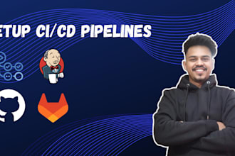 set up cicd pipelines using github actions gitlab ci or jenkins
