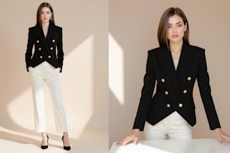 do fashion apparel ai photography with ai realistic models