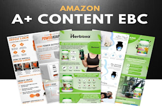 design amazon listing images, amazon ebc or a plus content for your brand