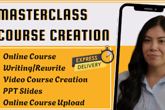 write and rewrite masterclass online course, medical course, course upload