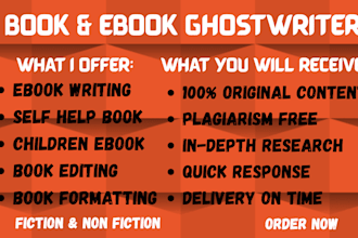 be your perfect ebook writer ghostwriter ghost book writer and ebook creator