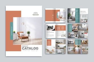 design a home decor and food catalog for promotional sales and marketing
