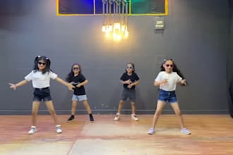 do group dance, belly dance, tik tok dance, hip hop dance and children dance