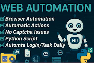 develop python bot web automation bot web scraping task automation python gui