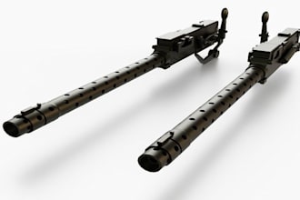 do a realistic 3d gun model for videogames