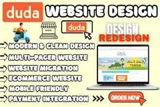 setup duda website design redesign SEO on page off page landing page