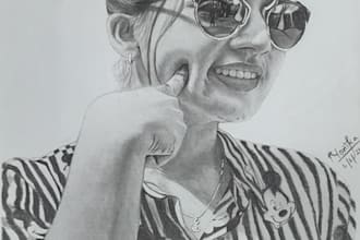 draw a realistic pencil portrait from your photo