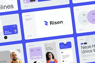 create your powerpoint presentation and startup pitch deck template