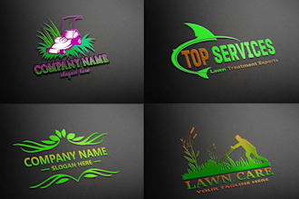 design modern landscape farm lawn care logo for your business