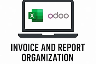 organize your business data and invoices using excel or odoo