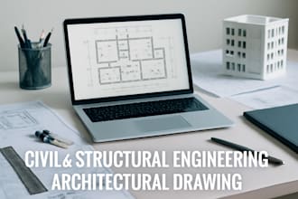 create professional architectural drawings, structural design and 3d models