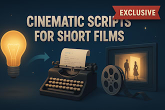 develop cinematic scripts tailored for your short films