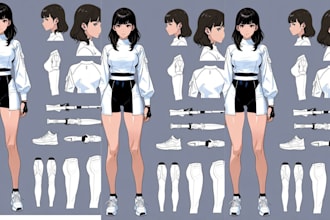 design custom character reference sheet, furry sheet oc nsfw reference character