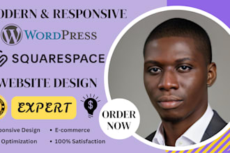 build squarespace website design or redesign squarespace website development