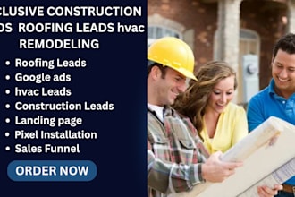 generate exclusive roofing leads and construction leads hvac remodeling