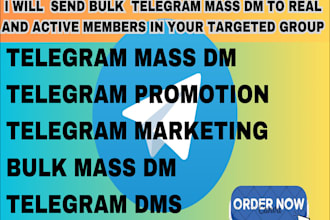 send targeted bulk messages or mass dm on telegram for promotion
