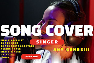recreate or remake any song, song cover, female lead vocalist, backing track