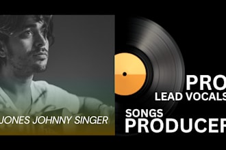 be your male singer, songwriter and producer for your song