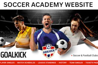 build football academy website, soccer academy website