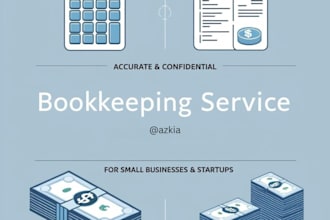 provide professional bookkeeping, journal entry, and ledger posting services