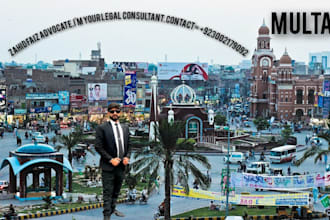 be your lawyer in pakistan for all legal matters and courts