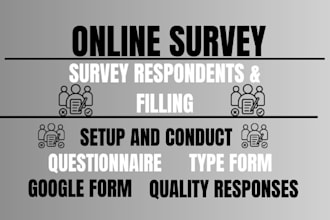 create and fill questionnaire survey, online survey using google forms, jotform