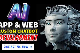 develop chatgpt ai mobile app or website ai saas app ai chatbot ai software