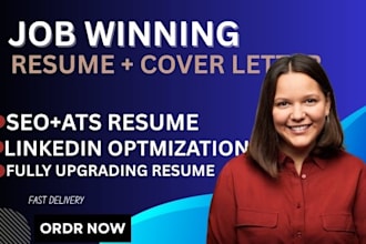 write, edit your CV, resume, cover letter, and linkedin profile