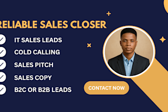 be high ticket IT sales closer expert for your IT company result driving leads