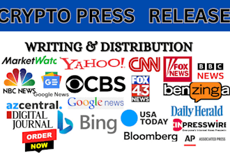 do crypto press release crypto press release writing crypto PR distribution