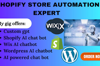 do automate shopify chatbot website ai chatbot wordpress wix chatgpt integration
