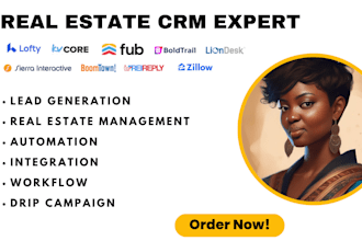 setup and manage real estate idx website lofty CRM follow up boss automate fub