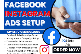 setup facebook ads campaign instagram ads meta pixel setup to boost sales leads