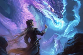draw dragons and dnd character illustration