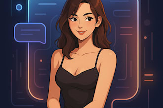 create a custom flirty ai girlfriend chatbot for your app or website
