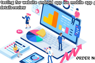 do user testing for website android app ios mobile app game with details review