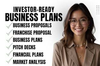 develop a business plan with a financial plan for startups, business plan writer