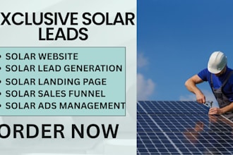 generate exclusive solar leads solar leads generation business leads energy lead