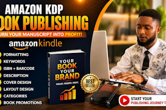 publish and promote your book on amazon KDP and promotion