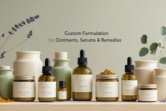 formulate homemade and industrial medicines, ointments, and massage serum oils