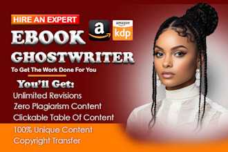 ebook ghostwriter, KDP book writer, ghost book writer, nonfiction ghostwriter