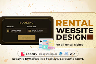 design rental services websites booking vacation rental photo booth wix websites